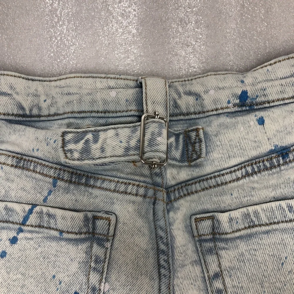 Wild Fable Highest Rise Utility Paint Splatter Bermuda‎ Jean Denim Shorts Size 0